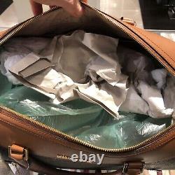 Michael Kors Jet Set Travel XL Duffle Weekender Luggage Bag Brown
