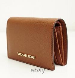 Michael Kors Portemonnaie Geldbörse Jet Set Travel Bifold zip wallet Luggage neu