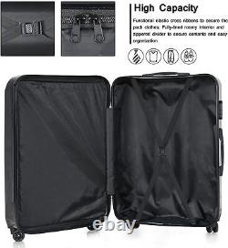 Miibox Luggage 3 Piece Luggage Set ABS+PC Material Spinner Wheel Luggage Carrier