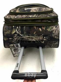 Mossy Oak 2 Piece Luggage Set Travel Hunting Outdoors Camping 360 Degree Wheels