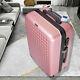 Mulaechic 202428 Luggage Travel Set Bag Abs Hard Shell Suitcase Rose Pink