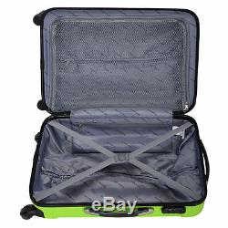 NEW 3 Pieces Set Hard Sides Luggage Travel Carry on Bag Trolley Spinner Suitcase