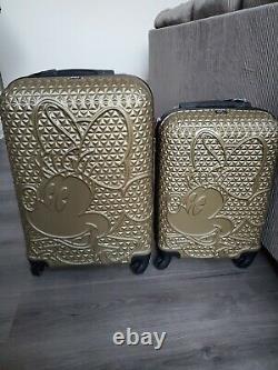 NEW FUL x Disney Minnie Mouse Gold 21 & 25 Spinner Luggage Set
