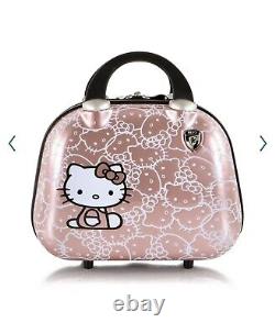 NEW! Hello Kitty Luggage and Beauty Case 2-Pc Set