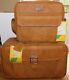 New Set Vintage Samsonite Cordoba Luggage Tote & Carry-on Spicewood Tan Leather
