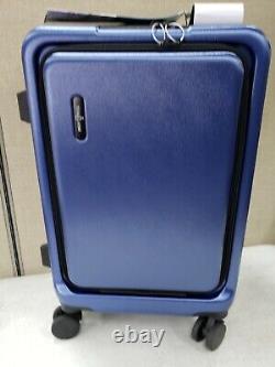 NEW Travelarim Carry On Luggage Airline Approved Navy, Durable Hard Shell Set