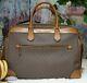 Nwt Michael Kors Jet Set Travel Lg Weekender Duffel Bag Brown Luggage Mk Canvas