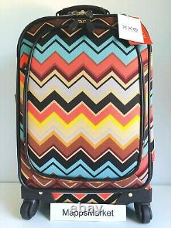 NWT MISSONI For Target Zig Zag 21 Carryon 360 Spinner Suitcase + Accessory Set