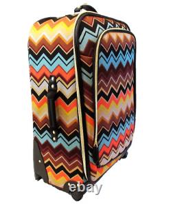 NWT MISSONI For Target Zig Zag 28 Suitcase 360 Spinner with Accessory Set