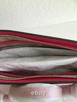 NWT Michael Kors Jet Set Large Saffiano Leather Convertible Clutch/Crossbody Bag