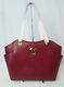Nwt Michael Kors Jet Set Travel Large Chain Shoulder Tote, Cherry, Luggage