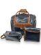 Nwt Samantha Brown Croco Embossed 16 Rolling Carry-on Underseater Navy Bag Set