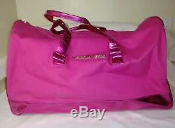 NWT Victorias Secret Large Duffle Bag & Tote, 2pc Luggage Set in PINK Canvas
