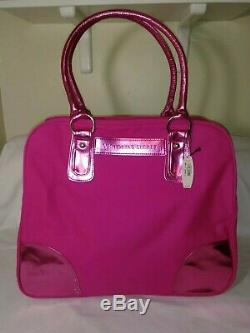 NWT Victorias Secret Large Duffle Bag & Tote, 2pc Luggage Set in PINK Canvas