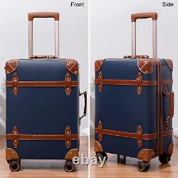 NZBZ Vintage Luggage Sets 3 Pieces Luxury Cute Suitcase Retro Trunk Luggage with