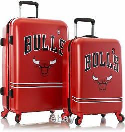 National Basketball Association Carry-On Spinner Luggage 2PC Set (21/26-Inch)