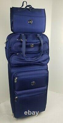 New Joy Mangano 3 PC Luggage Set, Blue