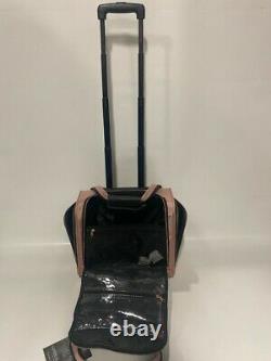 New London Fog Bromley 4pc Lightweight Luggage Set Exp Rose Gold 8 Wheel Spinner