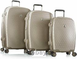 New Motif Neige 3Pcs Luggage Set Suitcase Carry On (21,26,30) (Champagne)