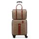 New Pu Leather Suitcase Set Ladies Fashion Rolling Suitcase With Handbag Men's L
