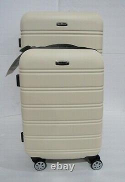 New ROCKLAND 2 Piece hard shell Travel Suitcase Luggage Set Lightweight A329