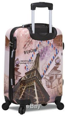 New Rolite 3 Pcs Polycarbnate Hard Shell Suitcase / Travel Luggage Set Flight