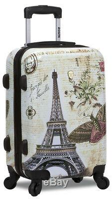 New Rolite 3 Pcs Polycarbnate Hard Shell Suitcase / Travel Luggage Set PARIS
