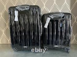 New Set 2 Piece Tumi V3 Expandable Luggage Set in Black (MSRP $1,420) 4 wheels