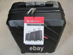 New Swiss Mobility Collection AHB 20 4-Wheel Spinner Luggage Black (HLG26031SM)