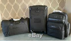 New Tumi Black Alpha 2 Backpack, Carry-On and Satchel Bag Set Black MSRP$1,500