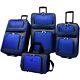 New Yorker 4-piece Light Expandable Rolling Luggage Suitcase Tote Bag Travel Set