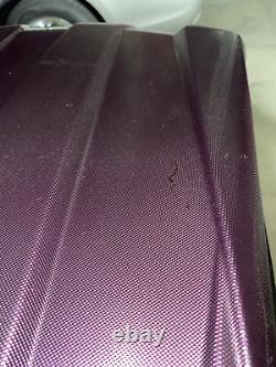 New other Samsonite hard shell purple luggage 2 piece set