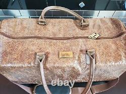 Nicole Miller New York 21 Weekender Duffle Set in Brown Luggage Collection $400