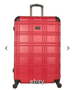 Nottingham Lightweight Hardside 4-Wheel Spinner 3 Pcs Travel Luggage Set- Red