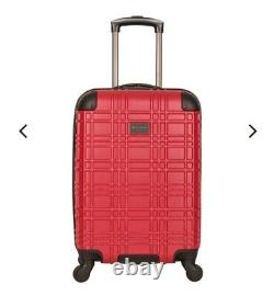 Nottingham Lightweight Hardside 4-Wheel Spinner 3 Pcs Travel Luggage Set- Red