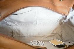 Nwt Michael Kors Jet Set Travel Large Chain Tote Bag Mk Vanilla Brown(luggage)