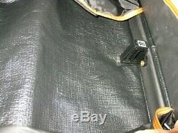 Oscar de La Renta Vintage Luggage Set Travel Bags Studio Tweed Black/Gray 5 pc