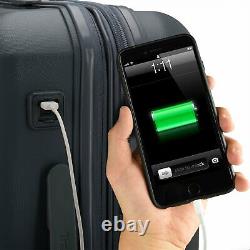 Pagosa 2-Piece Smart USB Charge Port Hardside Expandable Spinner Luggage Set