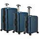 Palencia Iii 3-piece Anti-theft Metallic Finish Expandable Spinner Luggage Set
