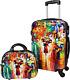 Paris Nights Hardside 2-piece Carry-on Spinner Luggage Set, Multicolor