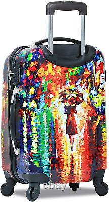 Paris Nights Hardside 2-Piece Carry-On Spinner Luggage Set, Multicolor