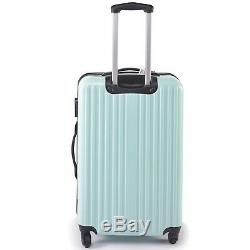 Penn 3 Piece Trolley Set Travel Luggage Bag Shockproof Suitcase Teal New