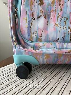 Pottery Barn Teen Jet-Set Artsy Recycled Carry-on Luggage, New