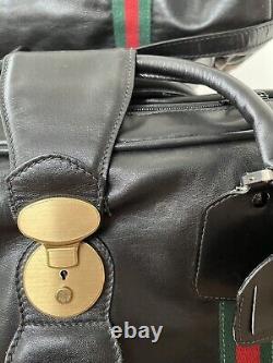 Principe Vintage Italy Leather Luggage Set Travel Bag + Suitcase Travel Closet