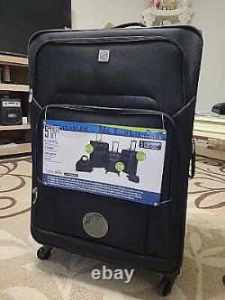 Protege 5 Piece Spinner Luggage Set, Includes 28 & 24 Check Bags, 20 Carry-on