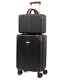 Puiche Trésor 2-piece Vanity Case And Carry On Luggage Set, Black Xmas Sale