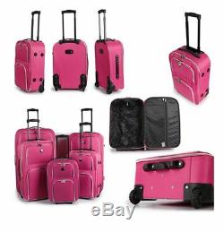 Quality Lightweight Set Of Suitcases Wheel Trolley Case Travel Luggage Cabin Bag