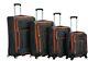 Rockland Luggage Impact Soft-side Set Lightweight, Spinner Wheels Gray (4-piece)