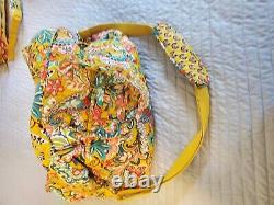 Retired Vera Bradley Set of 3 Duffle Back Pack Hanging Toiletry Bag Provencial