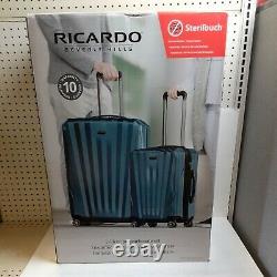 Ricardo 2-Piece Hardside Luggage Set (C) Travel Organization FAA Approved BLUE